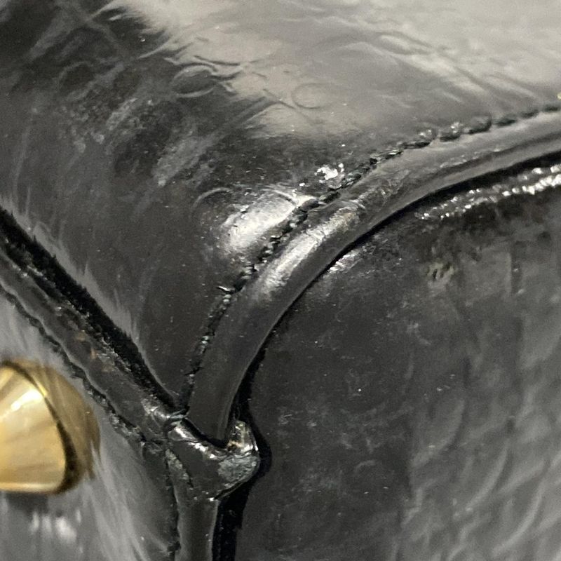 Dior/christian Dior Handbag Lady Dior Medium Bag Black Trotter Leather