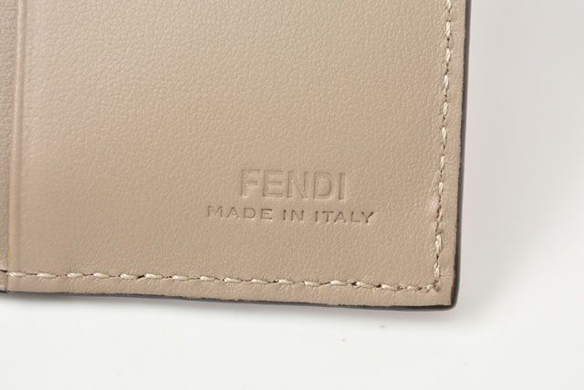 Unused Fendi Wallet Fold Wallet BY THE WAY Calf Leather ROSE 8m0387