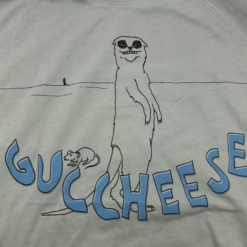 Gucci Guccheese Monster Print T-Shirt in Meyerkat Mouse Print T-Shirt 575094