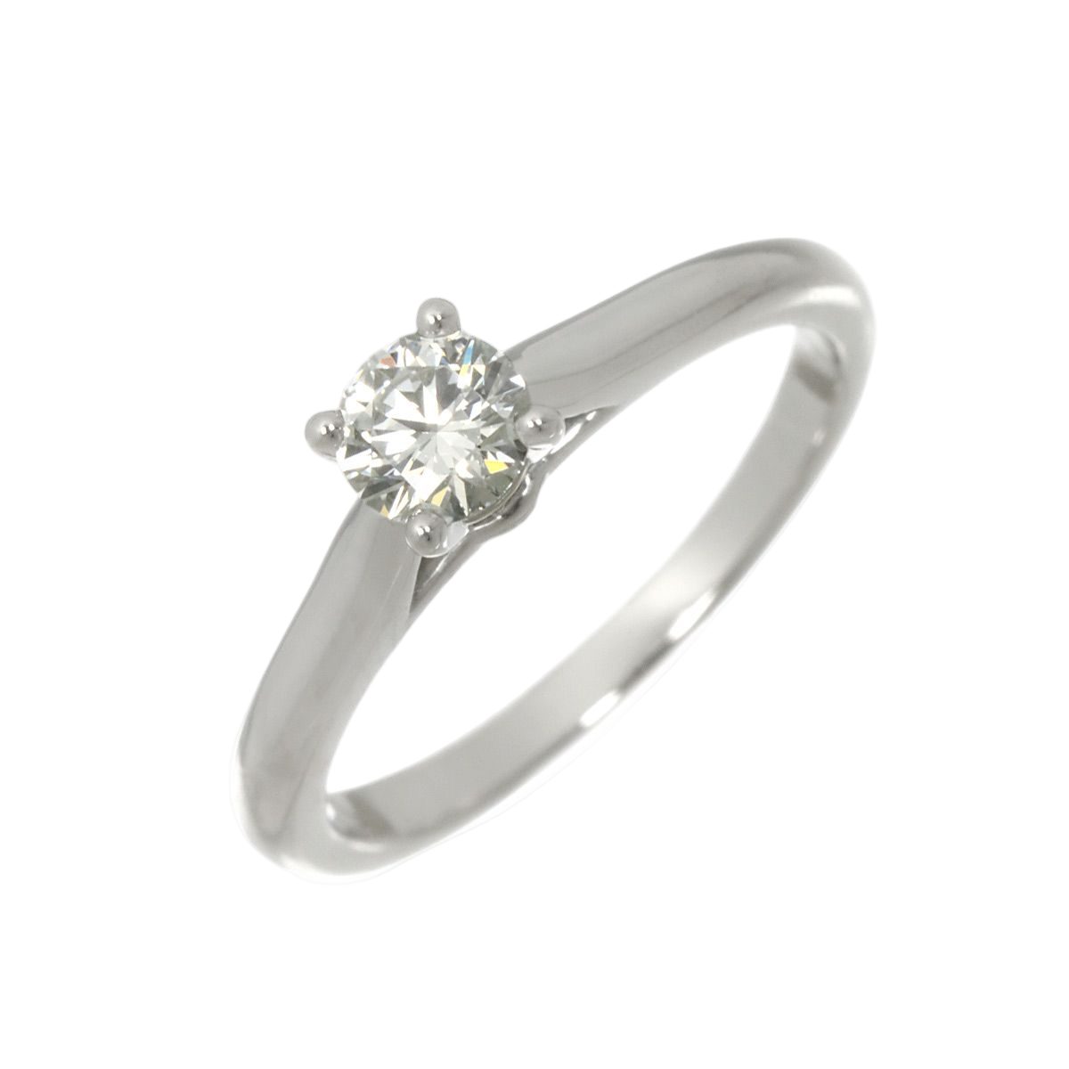 Cartier Solitaire Diamond IF EX 48 Ring Pt Platinum