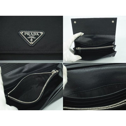 Prada Nylon Long Wallet Black — view 8