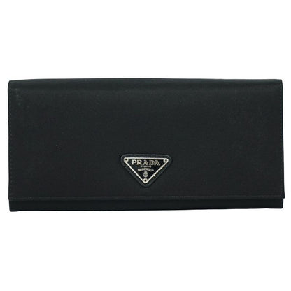 Prada Nylon Long Wallet Black
