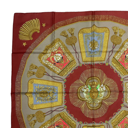 Hermes Carre 90 Scarf Silk Saber Decorative Bag Poste Et Cavalerie Red — view 2