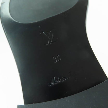 Louis Vuitton West Side Line LV Logo Leather Long Boots Black 36 — view 11