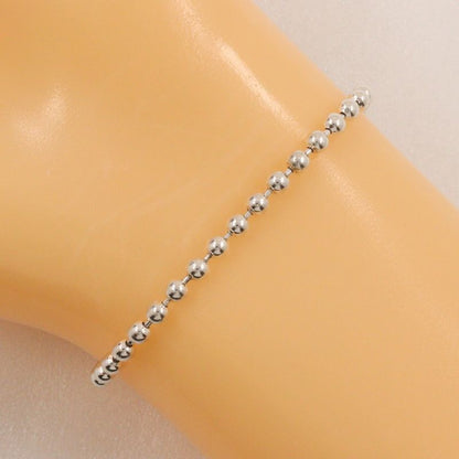 Gucci Interlocking G Ball Chain Silver 925 Red Unisex 20.8g Bracelet