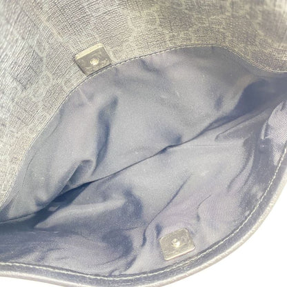 Gucci 162905 Shoulder Bag GG Supreme PVC Leather Black Ladies Men Fashion