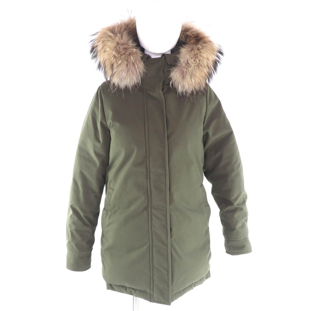 Bvlgari Pyrenex Bordeaux Rack on Fur Hood with Logo Patch Tailored Down Coat