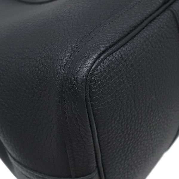 Hermes Tote Bag Garden Party PM Negonda Black Silver Hardware Black Hardware