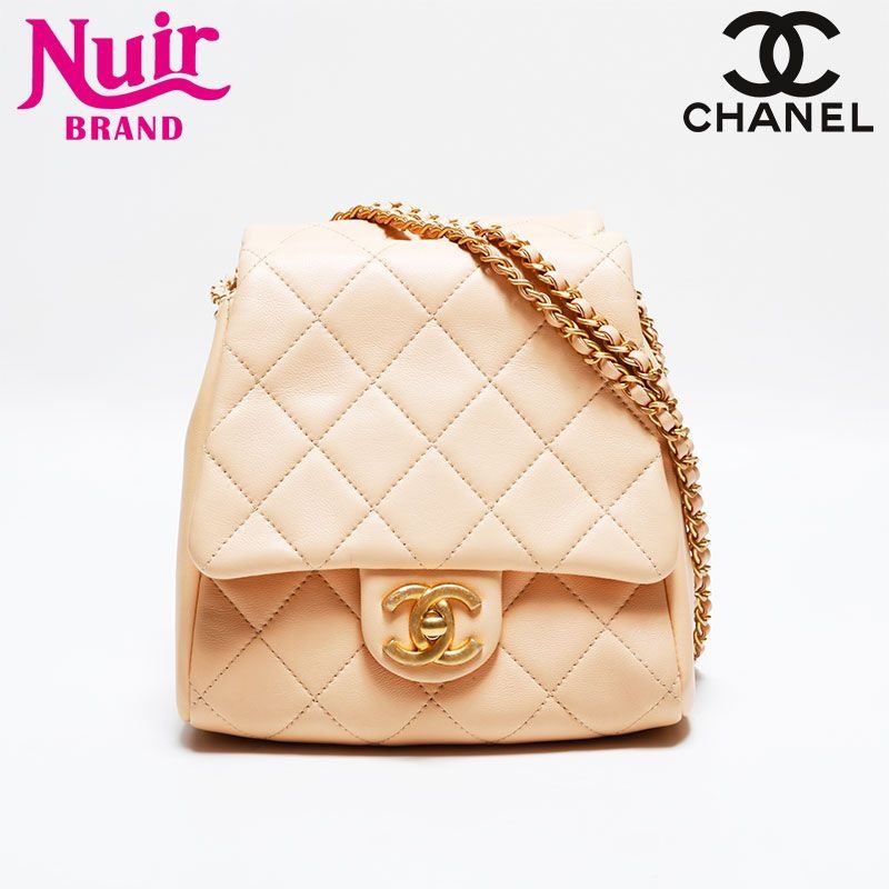Chanel Shoulder Bag Lambskin Quilted Double Chain Twins
