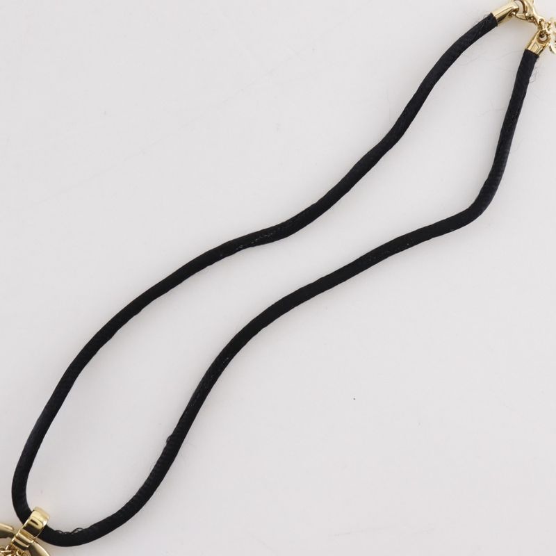 [dior] Christian Dior Logo Gold Plated Ladies 10.3g Necklace