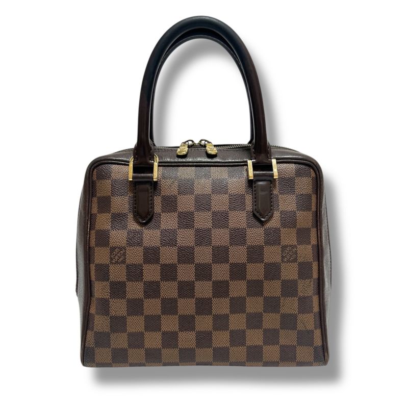 Louis Vuitton Brera Mini Handbag Brea Damier Leather Ebène Brown Top Handle Bag