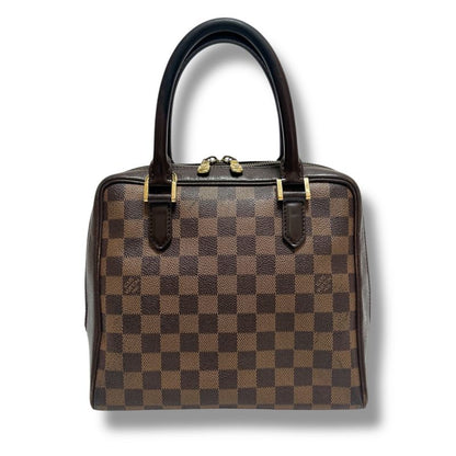 Louis Vuitton Brera Mini Handbag Brea Damier Leather Ebène Brown Top Handle Bag