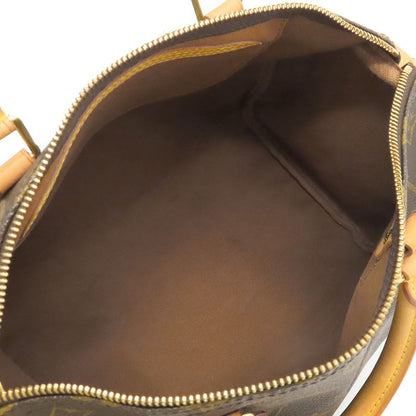 Louis Vuitton Handbag Speedy 30 Monogram Canvas Monogram Gold Hardware Brown