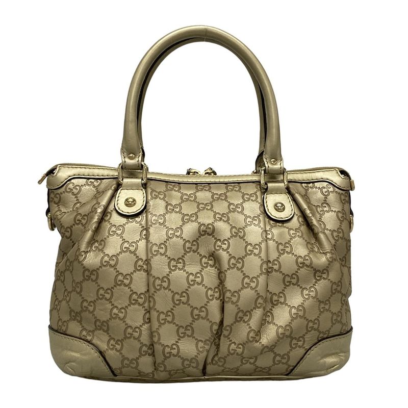 Gucci Handbag Sookie Stripe Line 247902 Gold Leather