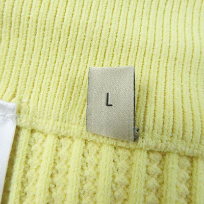 Gucci Adidas 697710 Lined Knitted Long Skirt Yellow Black With Garment Made In