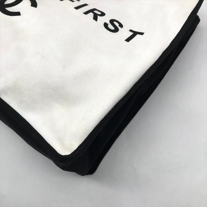 Chanel CC Logo First Canvas Tote White with Whistle