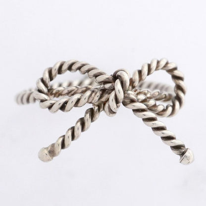Tiffany & Co Ring With Twisted Ribbon Silver 925 Size 11 Ladies
