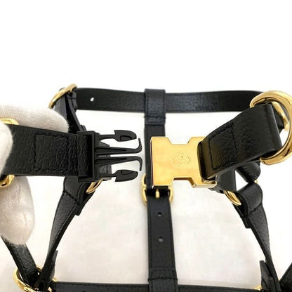 Gucci Harness Black Interlocking 692963 Never Used