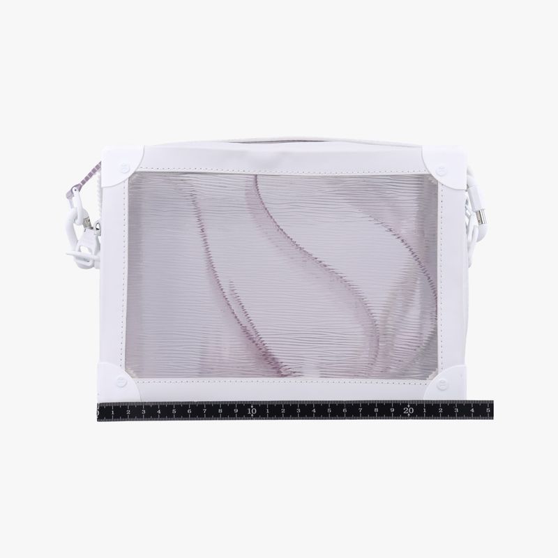 Louis Vuitton Soft Trunk Transparent X White Epi Plat Jouge M55602 Du3199