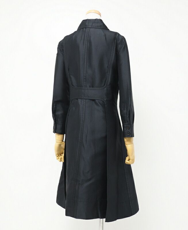 Celine Coat Size 38 All Silk Stencil Collar Coat Long Made In France 20240130