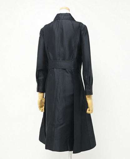 Celine Coat Size 38 All Silk Stencil Collar Coat Long Made In France 20240130