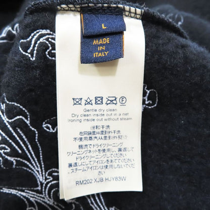 20aw Louis Vuitton Flower Embroidery Wool Zip Up Hoodie Jacket Outerwear Dark