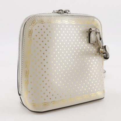 Gucci Gussy SAGA 511189 Leather White Women's Shoulder Bag