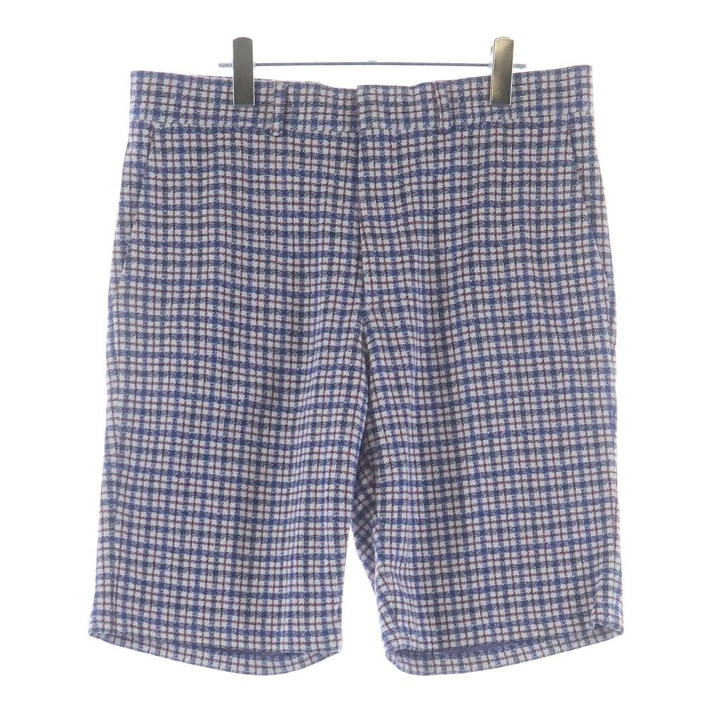 Louis Vuitton Cotton Glen Check Shorts Blue Red Pants