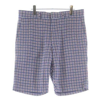 Louis Vuitton Cotton Glen Check Shorts Blue Red Pants