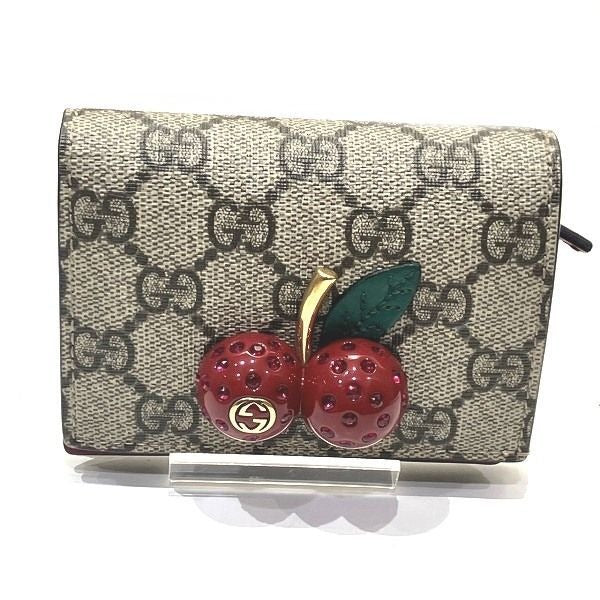 Gucci GG Supreme Cherry Bifold Wallet