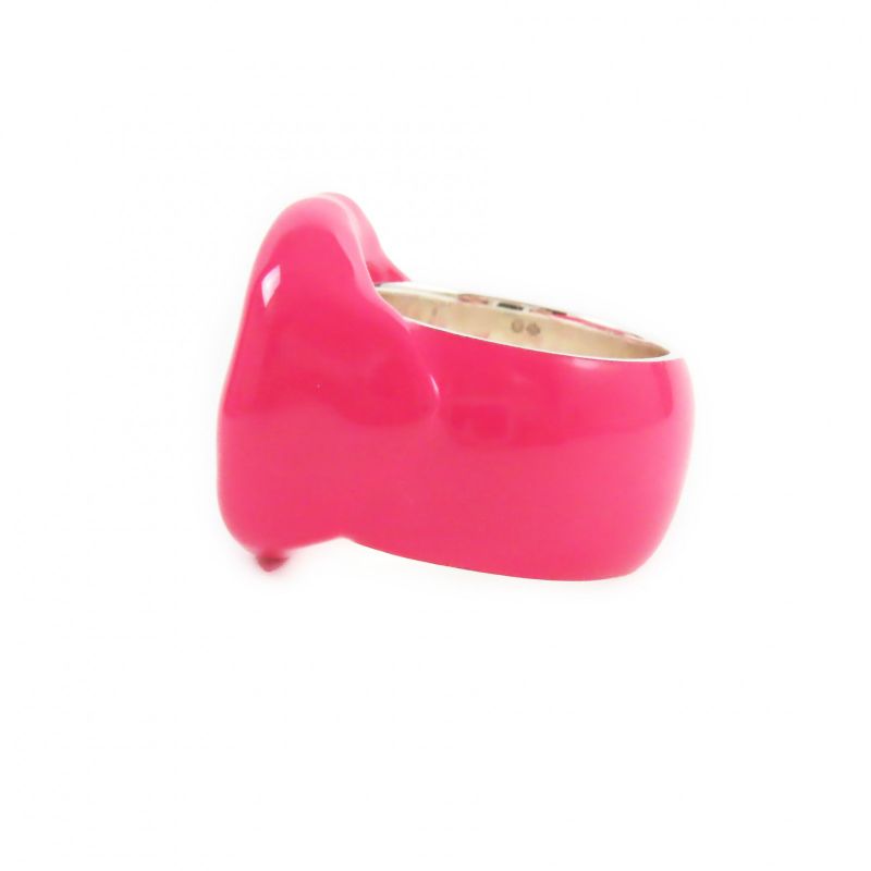 Bottega Veneta SEAL RING - Ring Accessory Ag925 Pink Size 19