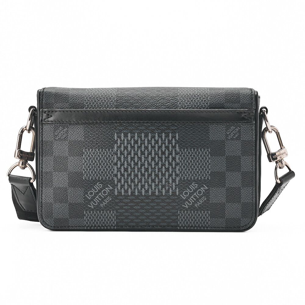 Louis Vuitton Damier Graphite Studio Messenger Shoulder Bag Black Noir Black