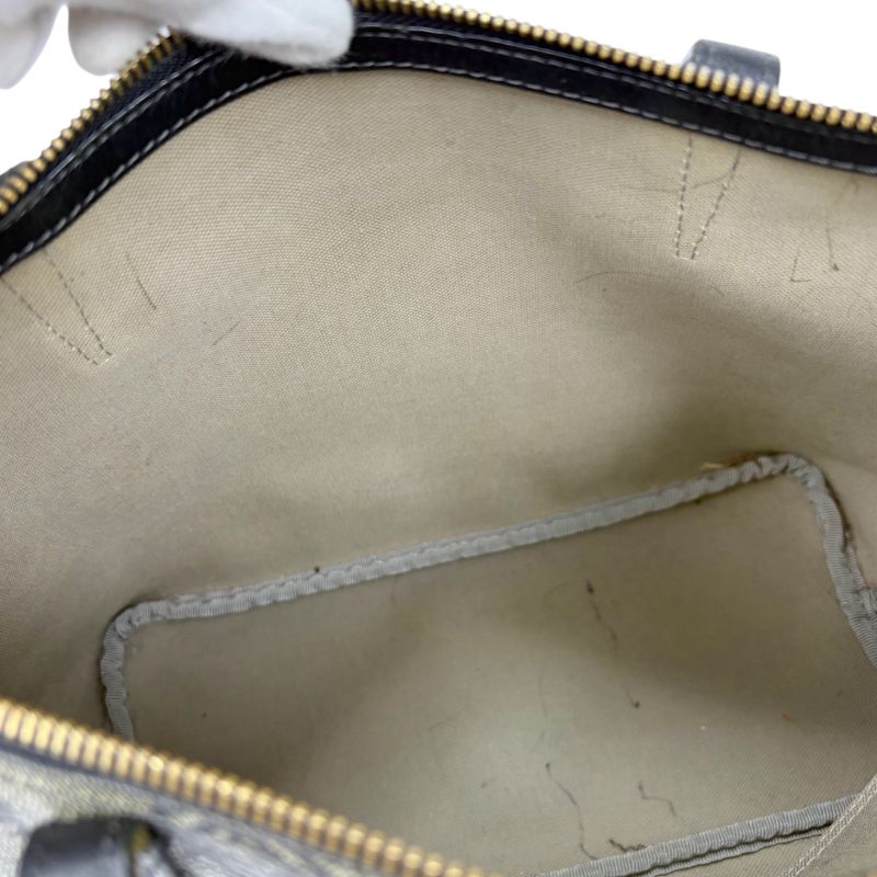 Loewe Mini Tote Bag Repeat Anagram Logo Navy Blue Pvcleather Shoulder Bag With