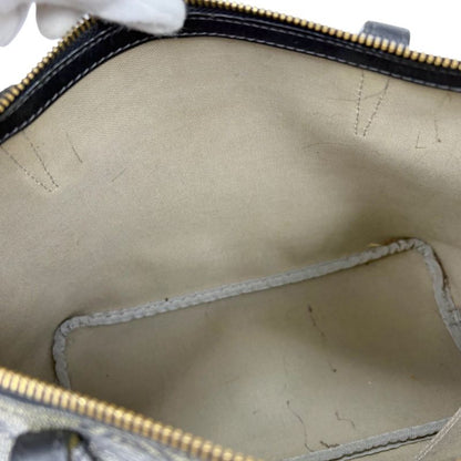 Loewe Mini Tote Bag Repeat Anagram Logo Navy Blue Pvcleather Shoulder Bag With