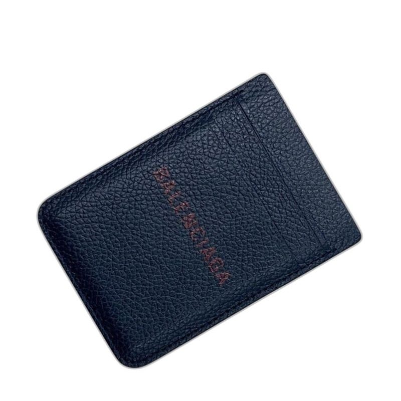 Balenciaga Magnet Card Case Navy Dark Blue