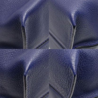 Loewe Flamenco Knot Anagram Shoulder Bag Leather Purple Silver Hardware