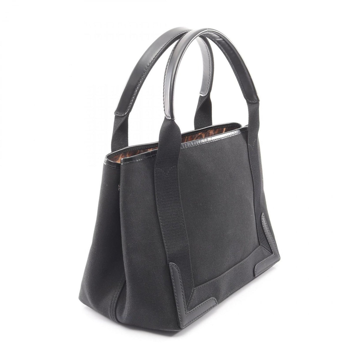 Balenciaga Tote Navy Cabas S Black Canvas Leather — view 2
