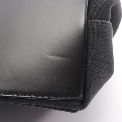 Balenciaga Tote Navy Cabas S Black Canvas Leather — view 7