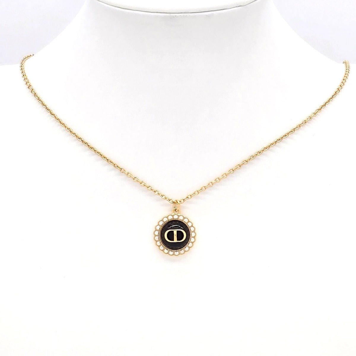 Dior Petit CD Pendant Necklace Gold
