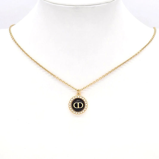 Dior Petit CD Pendant Necklace Gold