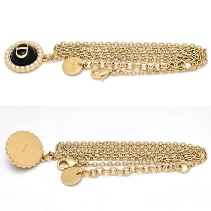 Dior Petit CD Pendant Necklace Gold — view 4