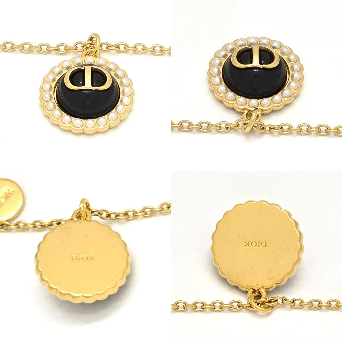 Dior Petit CD Pendant Necklace Gold — view 6
