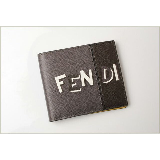 Fendi Wallet Fold Billfold 7 M0169 Elite Shadow Sunflower Work — view 2