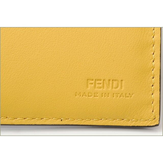 Fendi Wallet Fold Billfold 7 M0169 Elite Shadow Sunflower Work — view 6