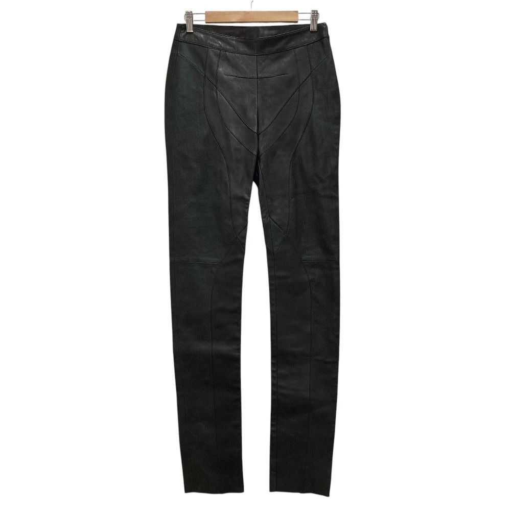 Loewe Perforated Leather Skinny Pants Black