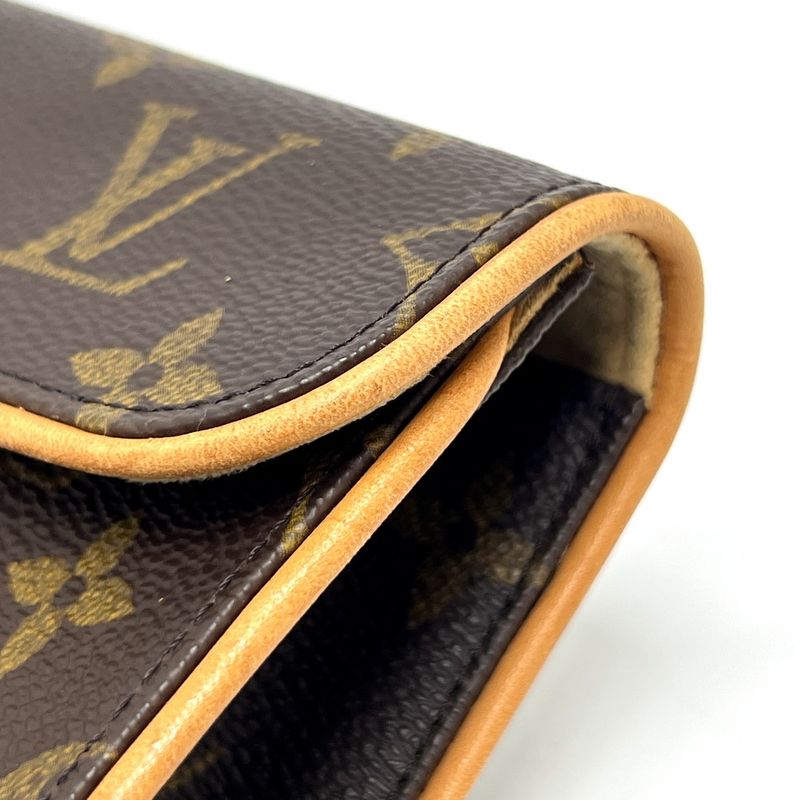 Louis Vuitton Pochette Florentine M51855 Monogram Canvas Brown