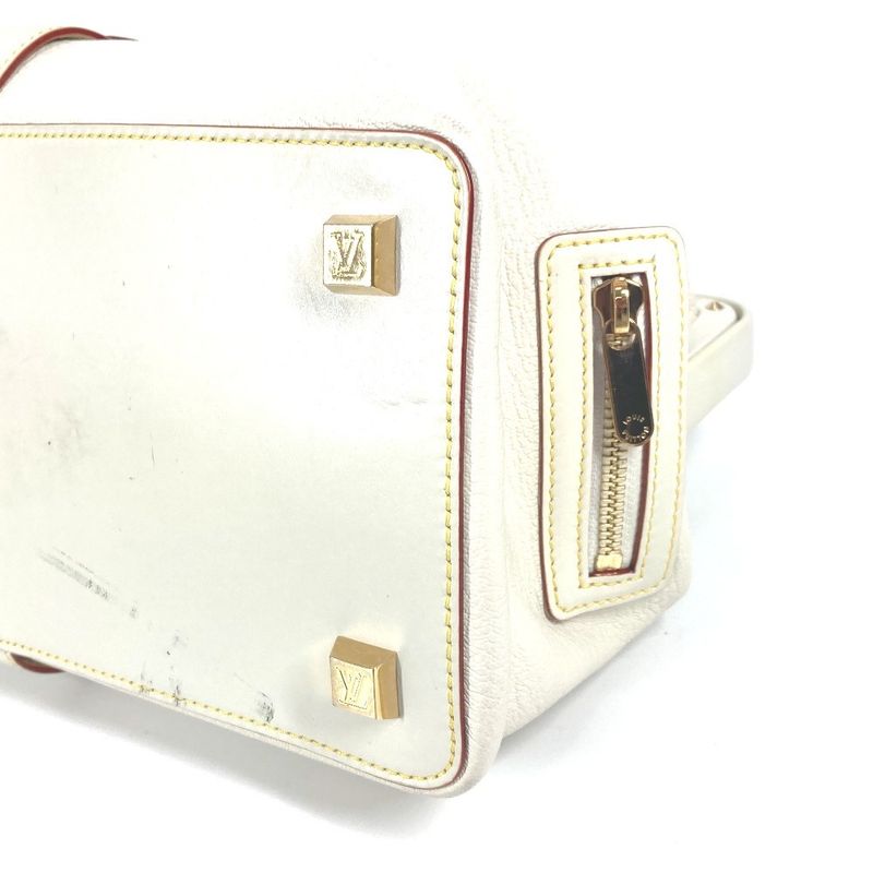 Louis Vuitton Handbag Angenieux PM M91811 Suhari Leather White