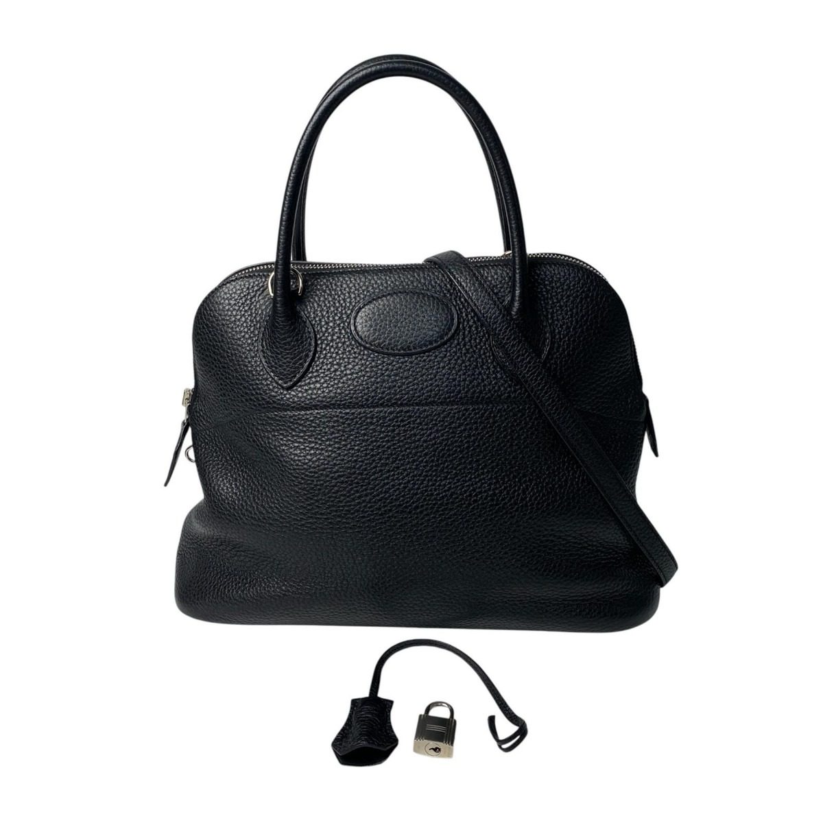 Hermes Bolide 31 2-Way Shoulder Bag Black Taurillon