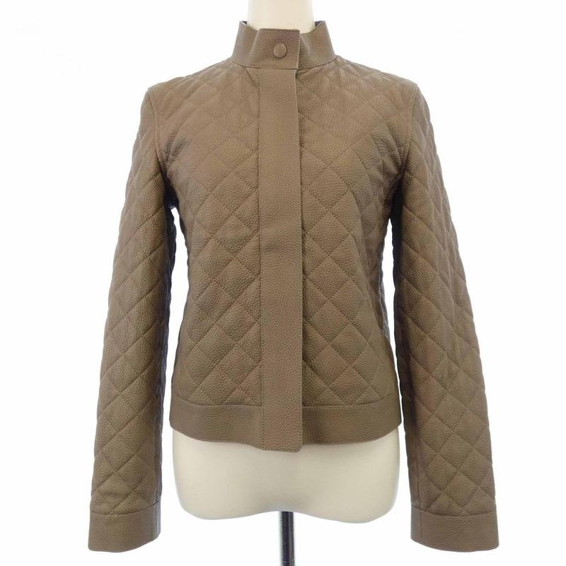 Hermes Diamond Quilted 3 H1207 D1 Leather Jacket