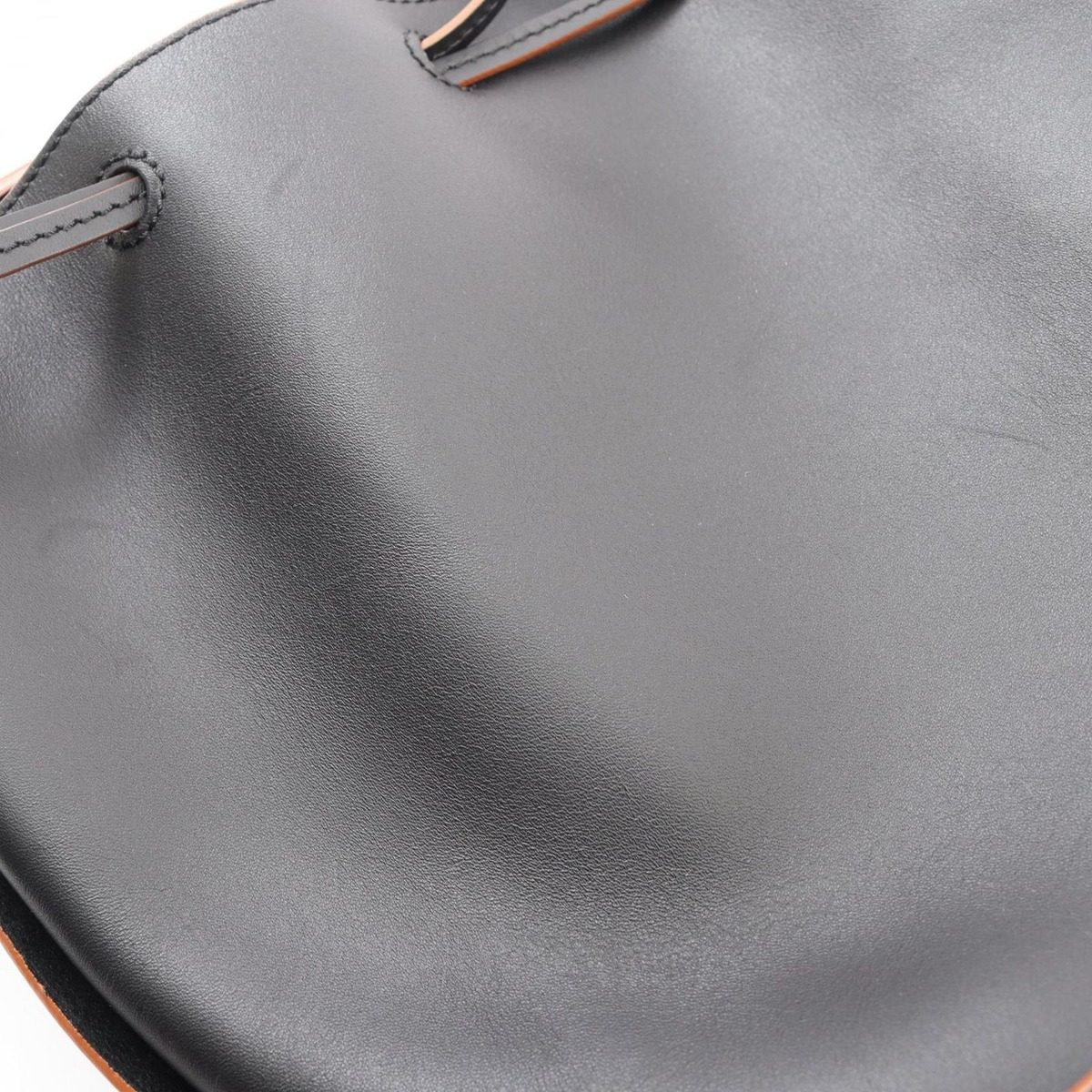 Loewe Shoulder Bag Balloon Drawstring 2-Way Black Leather Anagram — view 6